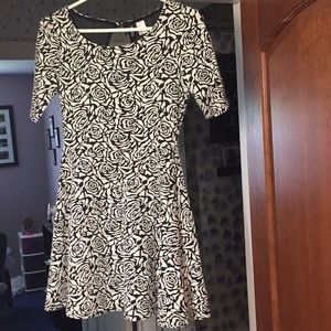Black & White Floral Dress